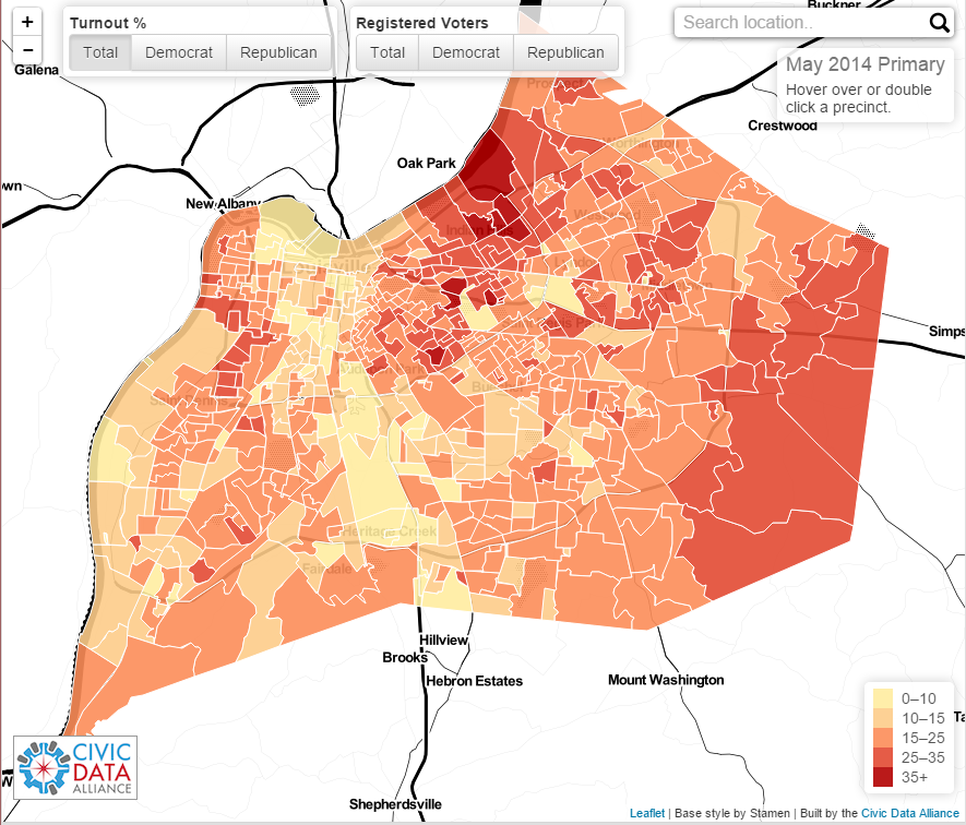 Voter Turnout Map